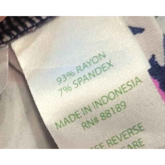 NWOT Lilly Pulitzer Sophie Dress Small – Blue Monkey Tropical Print –Ruffle Trim - Picture 8 of 9